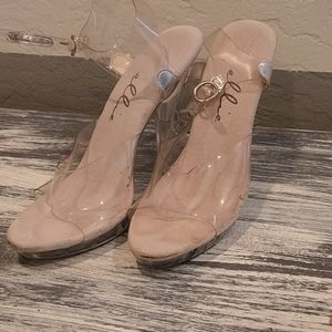Clear size 7 stage heels bikini npc nga